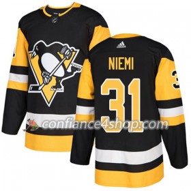 Adidas Maillot de Hockey Pittsburgh Penguins Antti Niemi 31 2017-2018 Noir Authentic - Homme